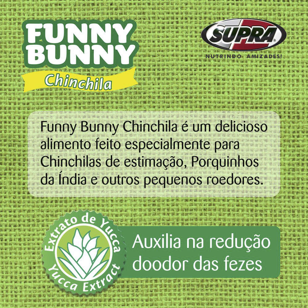 Ração Supra Funny Bunny Chinchila - 700 g