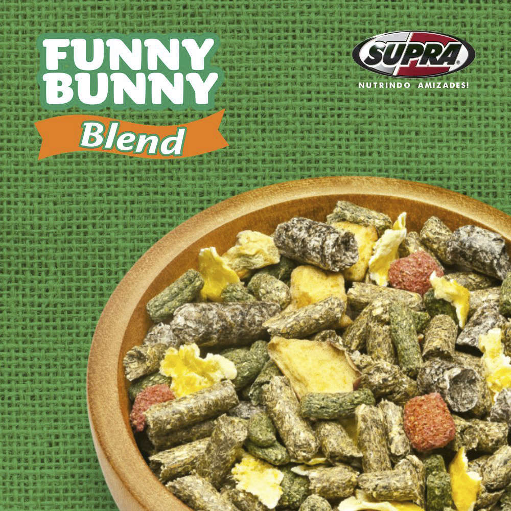 Ração Supra Funny Bunny Blend Coelhos e Pequenos Roedores - 500 g