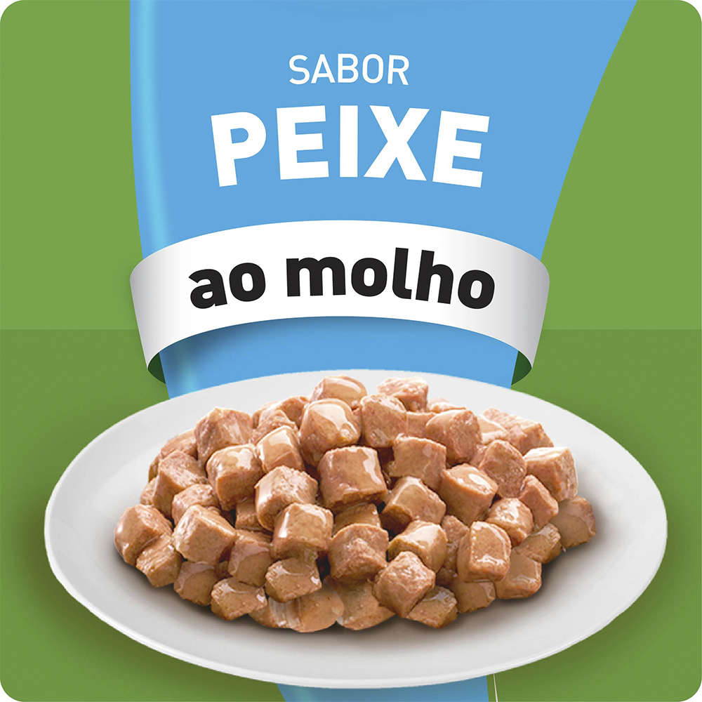 Ração Kitekat Sachê Peixe para Gatos Adultos - 70 g
