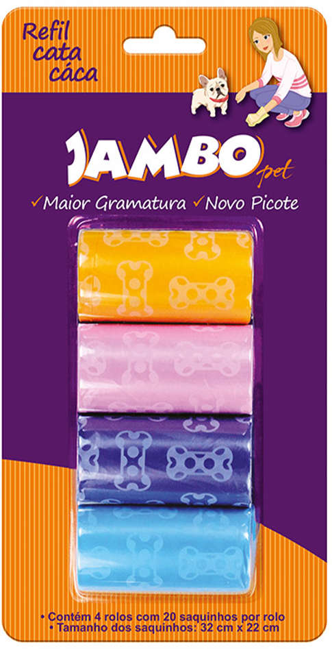 Refil Jambo Sacolas Basic - 4 Unidades