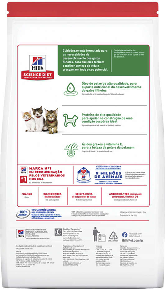 Ração Seca Hill's Science Diet para Gatos Filhotes - 1,59Kg