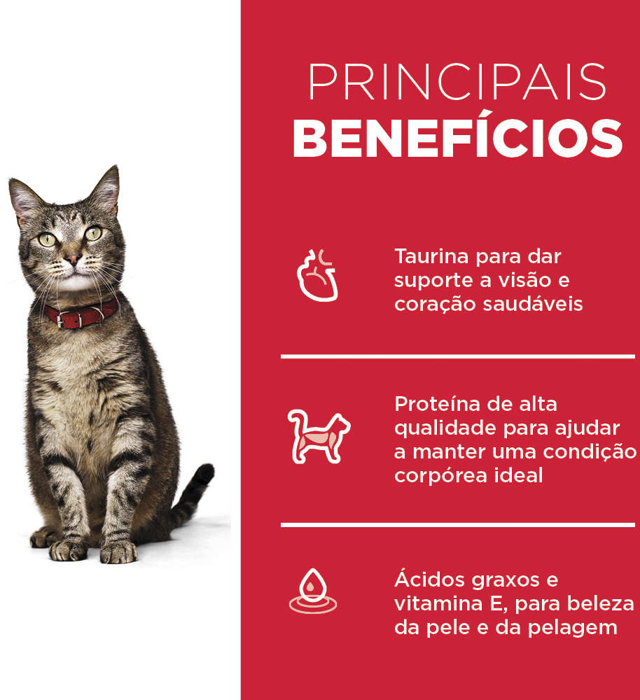 Ração Seca Hill's Science Diet para Gatos Adultos - 1,8Kg