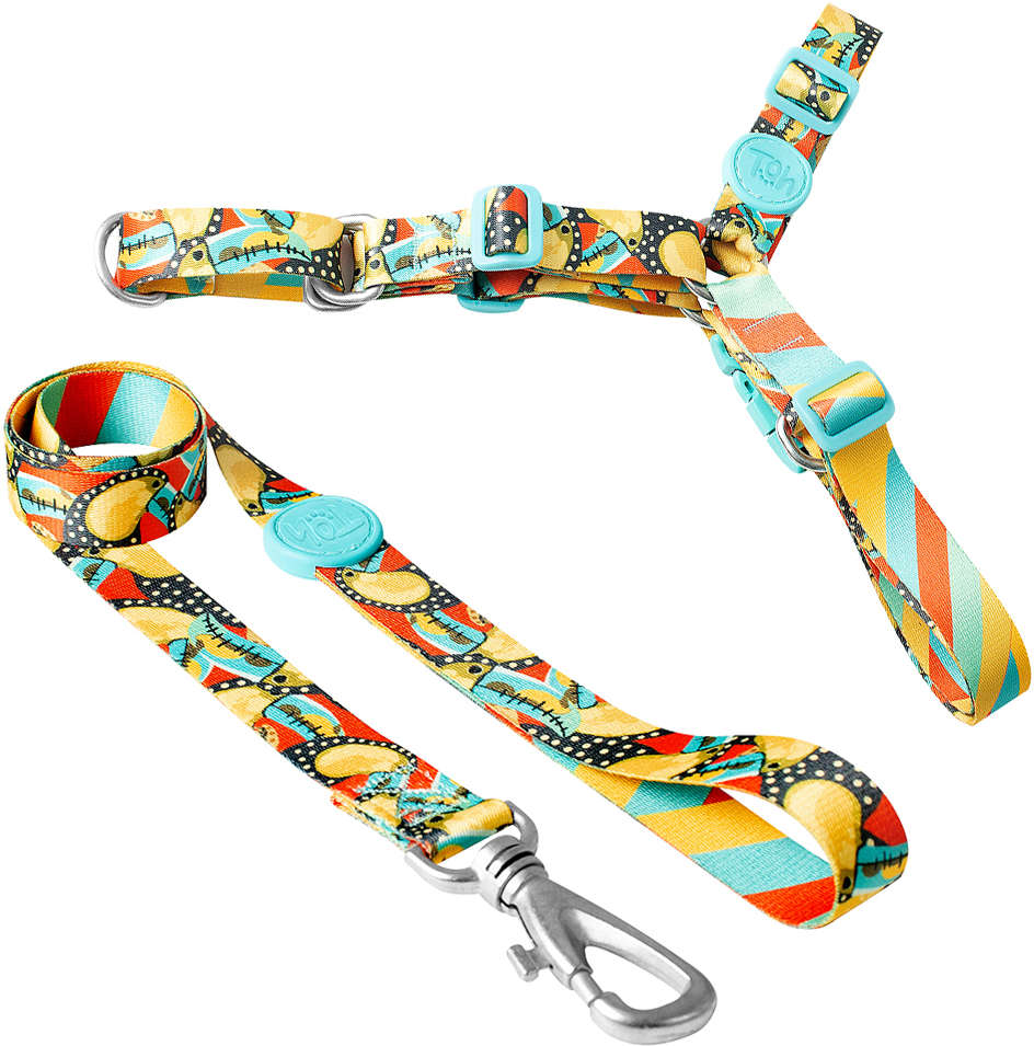 Conjunto Peitoral Antipuxão e Guia Outdoor Tucano - Tam. P