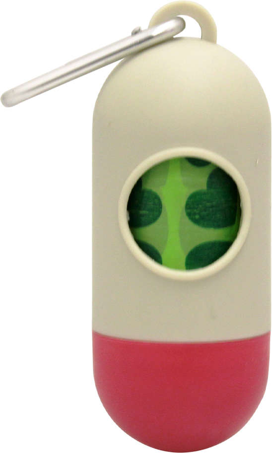 Kit Saquinhos Higienicos Cata-Caca com Dispenser GermanHart Eco Folhas - Tam. Único