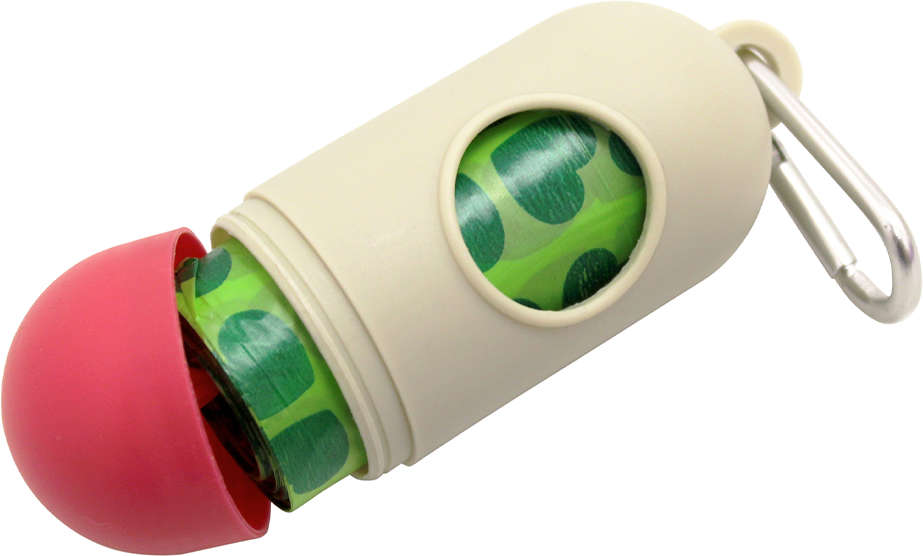 Kit Saquinhos Higienicos Cata-Caca com Dispenser GermanHart Eco Folhas - Tam. Único
