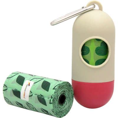 Kit Saquinhos Higienicos Cata-Caca com Dispenser Germanhart Eco Folhas