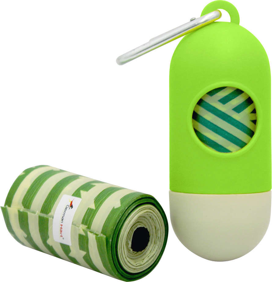 Kit Saquinhos Higienicos Cata-Caca com Dispenser GermanHart Eco Bambu - Tam. Único