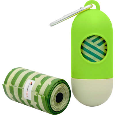 Kit Saquinhos Higienicos Cata-Caca com Dispenser Germanhart Eco Bambu