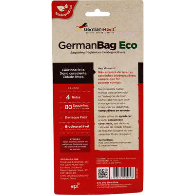 Refil Saquinhos Higienicos Cata-Caca Germanhart Eco Folhas