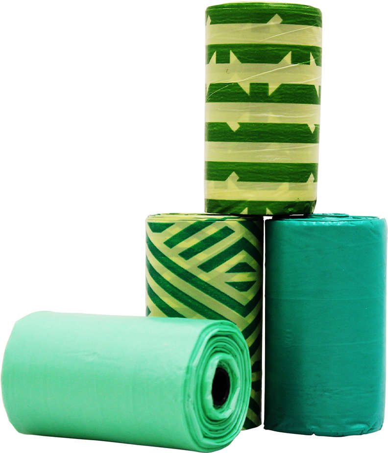 Refil Saquinhos Higienicos Cata-Caca GermanHart Biodegradável e Ecológico Bambu - 4 Unidades