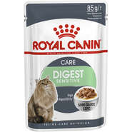 Kit Ração Úmida Royal Canin Sachê Feline Care Digest Sensitive para Gatos - 12 Unidades