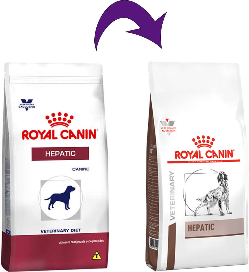 Ração Royal Canin Canine Veterinary Diet Hepatic para Cães Adultos com Problemas Hepáticos - 2Kg