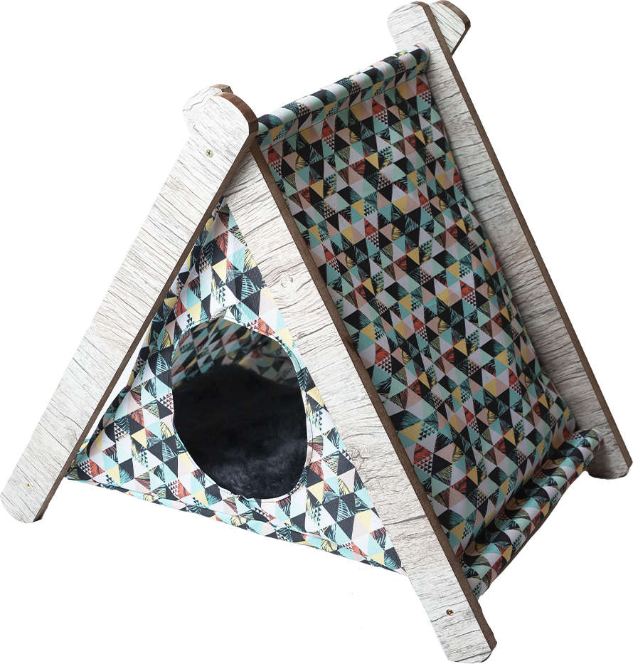 Toquinha Geométrica para Gatos - Tam. Único