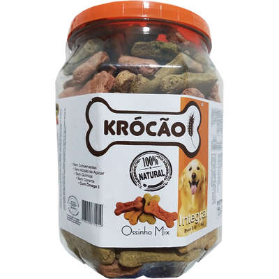 Biscoito Natural Krócão Ossinho Mix para Cães