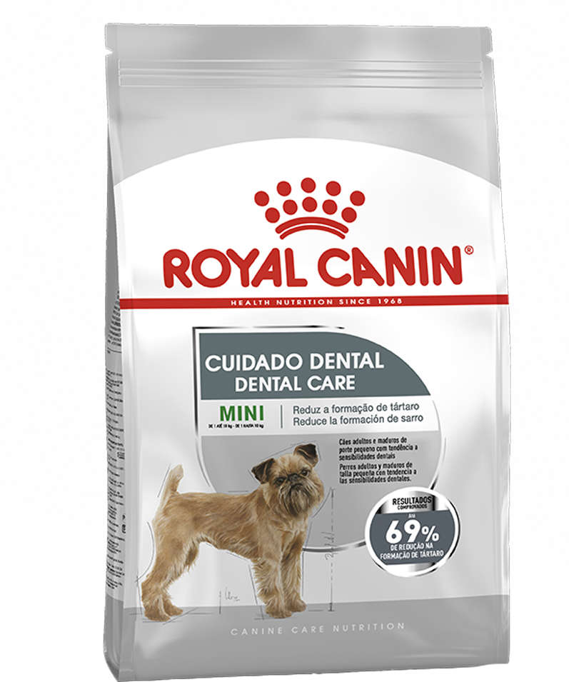 Ração Royal Canin Cuidado Dental para Cães Adultos de Raças Mini - 2,5Kg