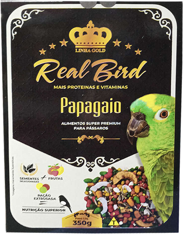 Ração Zootekna Super Premium RealBird Papagaio - 350 g