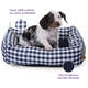 Cama Flex Fábrica Pet Xadrez - Azul Marinho
