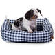 Cama Flex Fábrica Pet Xadrez - Azul Marinho