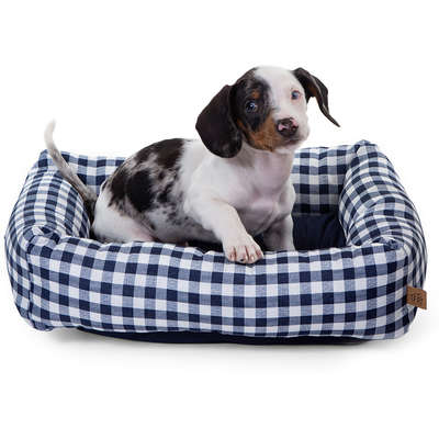 Cama Flex Fábrica Pet Xadrez - Azul Marinho