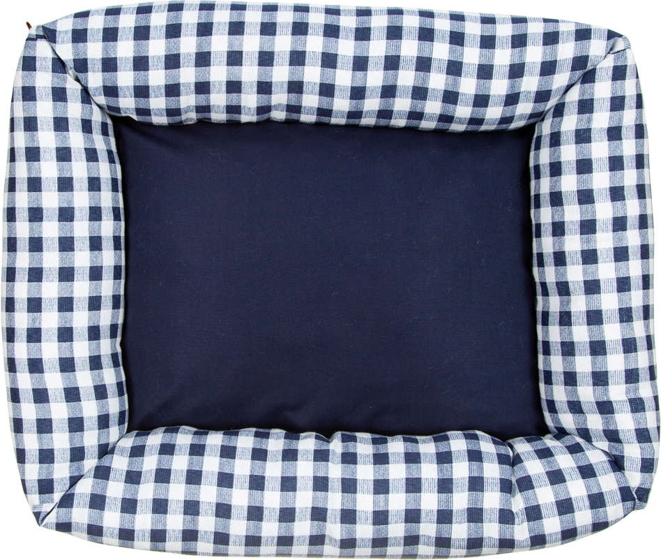 Cama Flex Fábrica Pet Xadrez Azul Marinho - Tam. GG