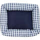 Cama Flex Fábrica Pet Xadrez - Azul Marinho