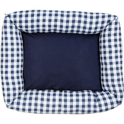Cama Flex Fábrica Pet Xadrez - Azul Marinho