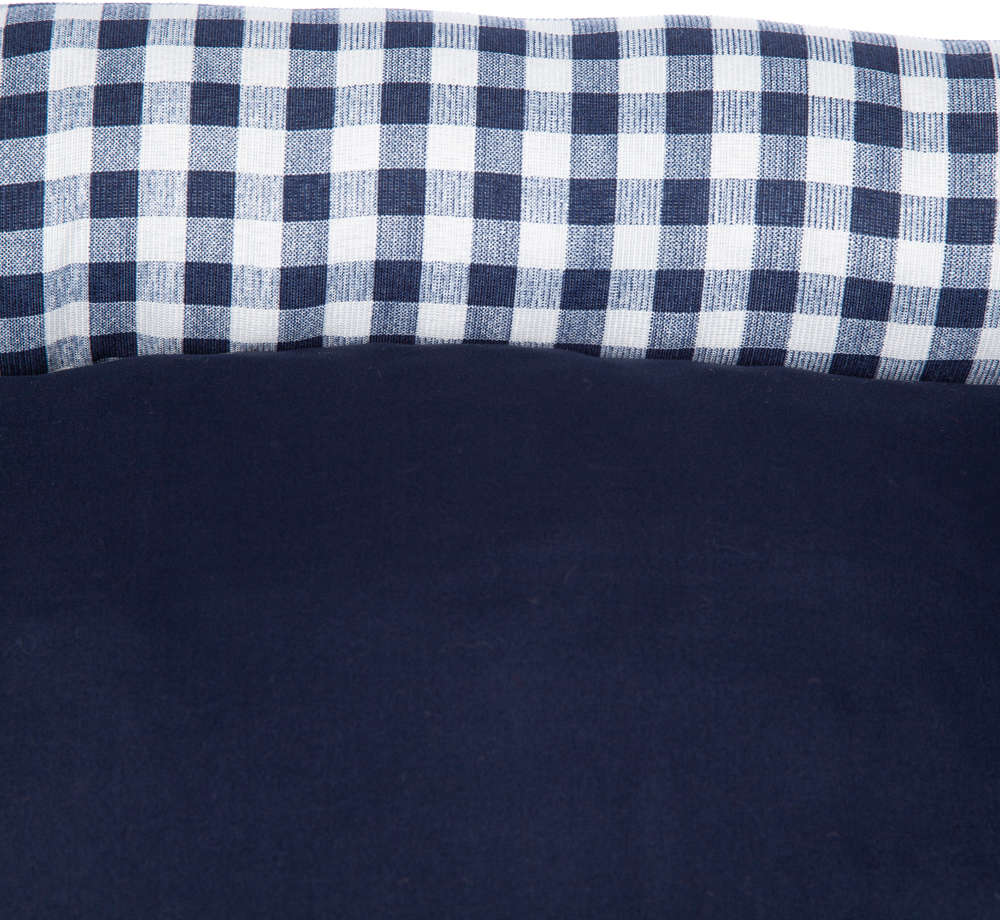Cama Flex Fábrica Pet Xadrez Azul Marinho - Tam. GG