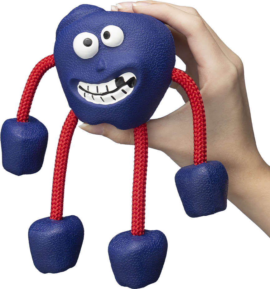 Brinquedo Maça Azul Sabor Leite para Cães - Tam. Único