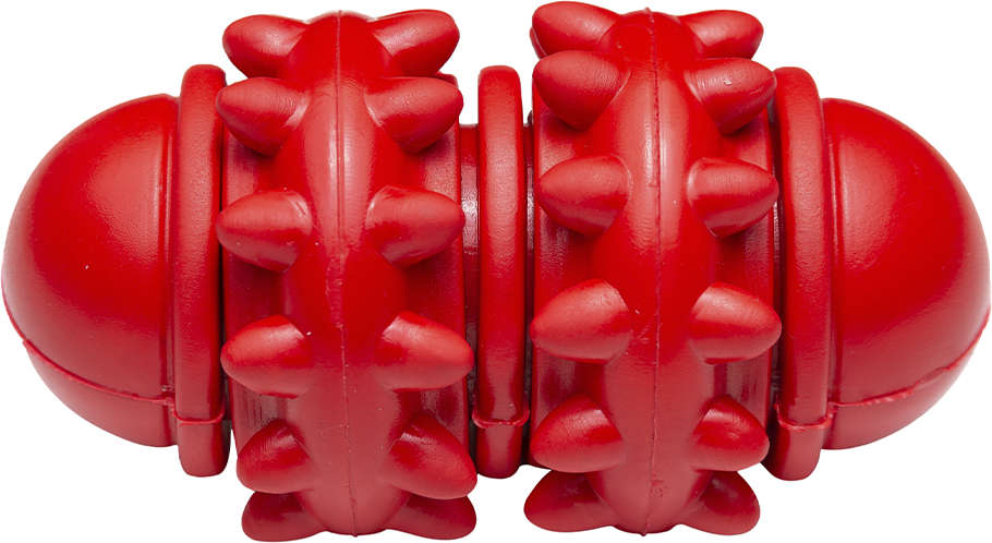 Brinquedo Cilindro Vermelho Sabor Leite para Cães - Tam. Único