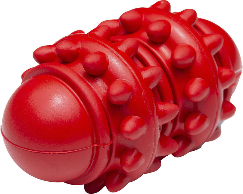 Brinquedo Cilindro Vermelho Sabor Leite para Cães - Tam. Único