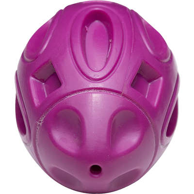 Brinquedo Bola de Rugby Roxo Sabor Frango para Cães