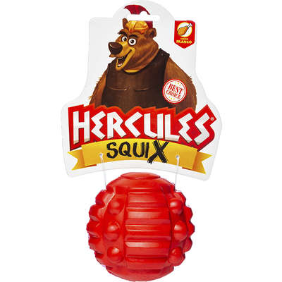 Brinquedo Bola com Apito Vermelho Sabor Frango para Cães