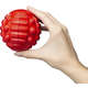 Brinquedo Bola com Apito Vermelho Sabor Frango para Cães