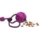 Brinquedo Bola com Corda Roxo Sabor Carne para Cães