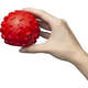 Brinquedo Bola com Dispenser de Ração Vermelho Sabor Bacon para Cães