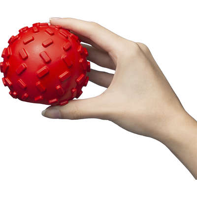Brinquedo Bola com Dispenser de Ração Vermelho Sabor Bacon para Cães