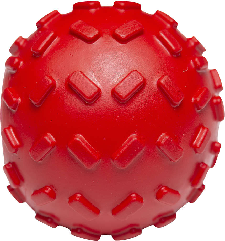Brinquedo Bola com Dispenser de Ração Vermelho Sabor Bacon para Cães - Tam. Único