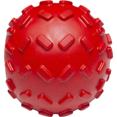 Brinquedo Bola com Dispenser de Ração Vermelho Sabor Bacon para Cães