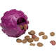 Brinquedo Bola com Dispenser de Ração Roxo Sabor Bacon para Cães