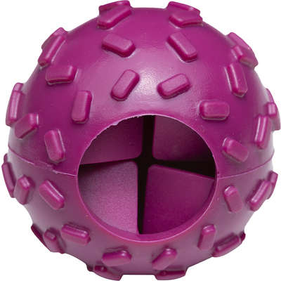Brinquedo Bola com Dispenser de Ração Roxo Sabor Bacon para Cães