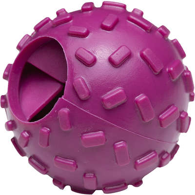 Brinquedo Bola com Dispenser de Ração Roxo Sabor Bacon para Cães