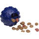 Brinquedo Bola com Dispenser de Ração Azul Sabor Bacon para Cães