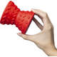 Brinquedo Ampulheta com Dispenser de Ração Vermelho Sabor Bacon para Cães