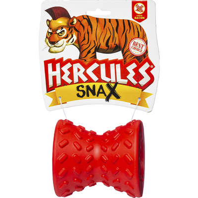 Brinquedo Ampulheta com Dispenser de Ração Vermelho Sabor Bacon para Cães