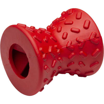 Brinquedo Ampulheta com Dispenser de Ração Vermelho Sabor Bacon para Cães