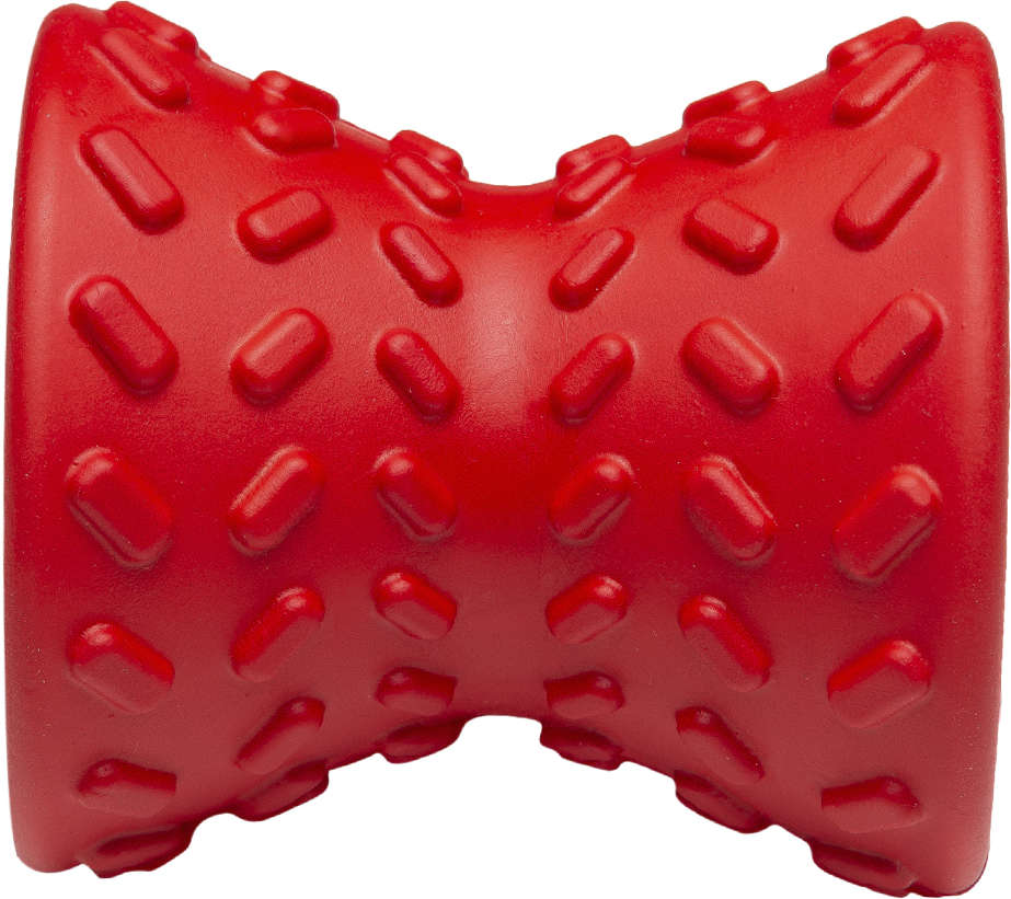 Brinquedo Ampulheta com Dispenser de Ração Vermelho Sabor Bacon para Cães - Tam. Único