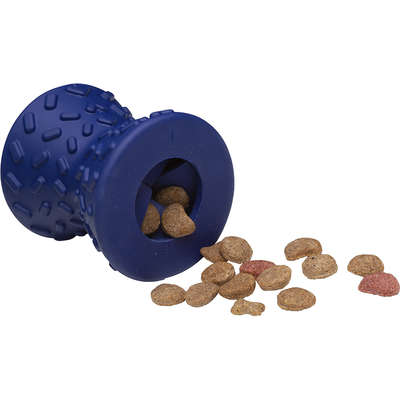 Brinquedo Ampulheta com Dispenser de Ração Azul Sabor Bacon para Cães