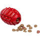 Brinquedo Barril com Dispenser de Ração Vermelho Sabor Bacon para Cães