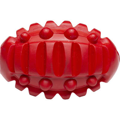 Brinquedo Barril com Dispenser de Ração Vermelho Sabor Bacon para Cães