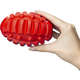 Brinquedo Barril com Dispenser de Ração Vermelho Sabor Bacon para Cães